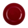 Talerz obiadowy płytki świąteczny bordowy Merlot 26,5 cm