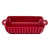 Naczynie do zapiekania ceramiczne prostokątne bordowe Merlot 27,5x15,5cm