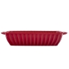 Naczynie do zapiekania ceramiczne prostokątne bordowe Merlot 27,5x15,5cm