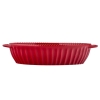 Naczynie do zapiekania ceramiczne OWALNE Bordowe Merlot 27x16x5,5 cm 770ml