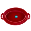 Naczynie do zapiekania ceramiczne OWALNE Bordowe Merlot 27x16x5,5 cm 770ml