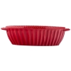 Małe Naczynie do serwowania ceramiczne Bordowe Merlot Owalne 20x12 cm 400ml
