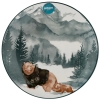 Talerz deserowy świateczny zimowy porcelanowy Winter Bear 20 cm