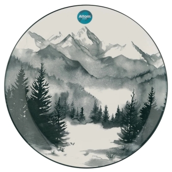 Talerz obiadowy płytki Duży świąteczny zimowy Winter Bear 26 cm