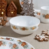 Miseczka do zupy 690 ml salaterka świąteczna Piernikowy Domek 15 cm