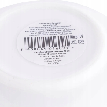 Miseczka do zupy 690 ml salaterka świąteczna Piernikowy Domek 15 cm