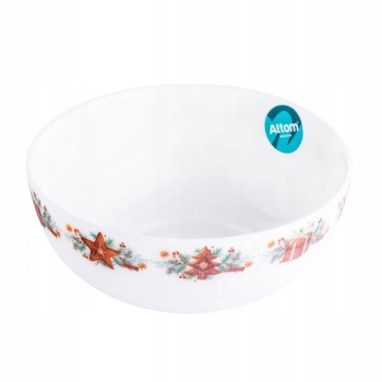 Miseczka do zupy 690 ml salaterka świąteczna Piernikowy Domek 15 cm