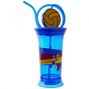 Bidon Ze Słomką Fc Barcelona 380ml