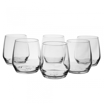 Komplet Szklanki Niskie Do Wody Drinków Rubin 370