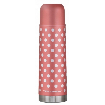 Termos Nierdzewny Kropki 750ml Florina Pomarańczow