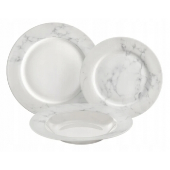Ambition Marble Zestaw Talerzy Obiadowy 18 El 6 Os