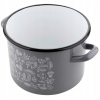 Garnek Emaliowany Porcini Szary 20cm 4,7l Florina