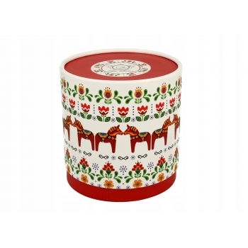Kubek Porcelanowy Z Zaparzaczem Koniki Etno 320 Ml