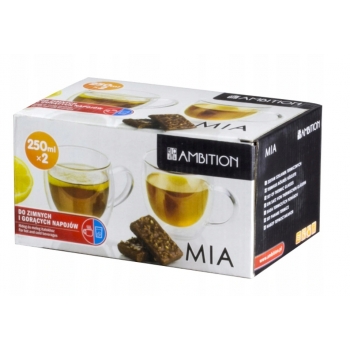Szklanki Termiczne 250ml Okrągłe Ambition Mia